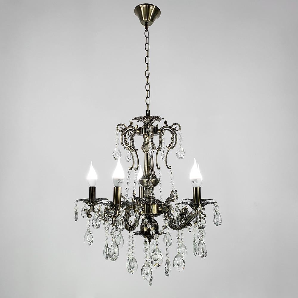 Люстра підвісна кришталева Crystal Life 60 см на 5 ламп (11549/5) - фото 1 Люстра підвісна кришталева Crystal Life 60 см на 5 ламп (11549/5) - фото 1