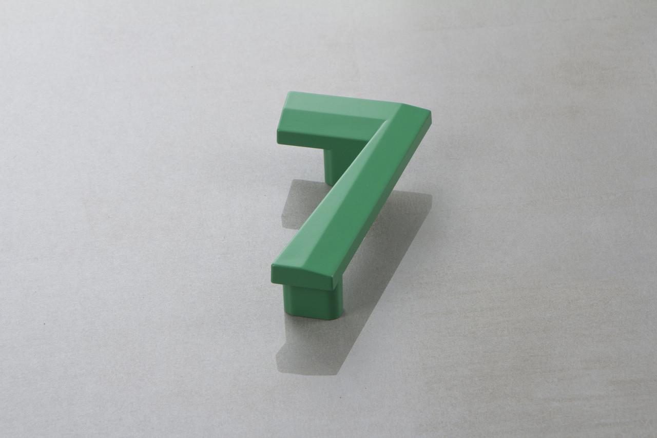 Меблева ручка Poliplast цифра семірка РП-7 Зелений глянцевий (16413)