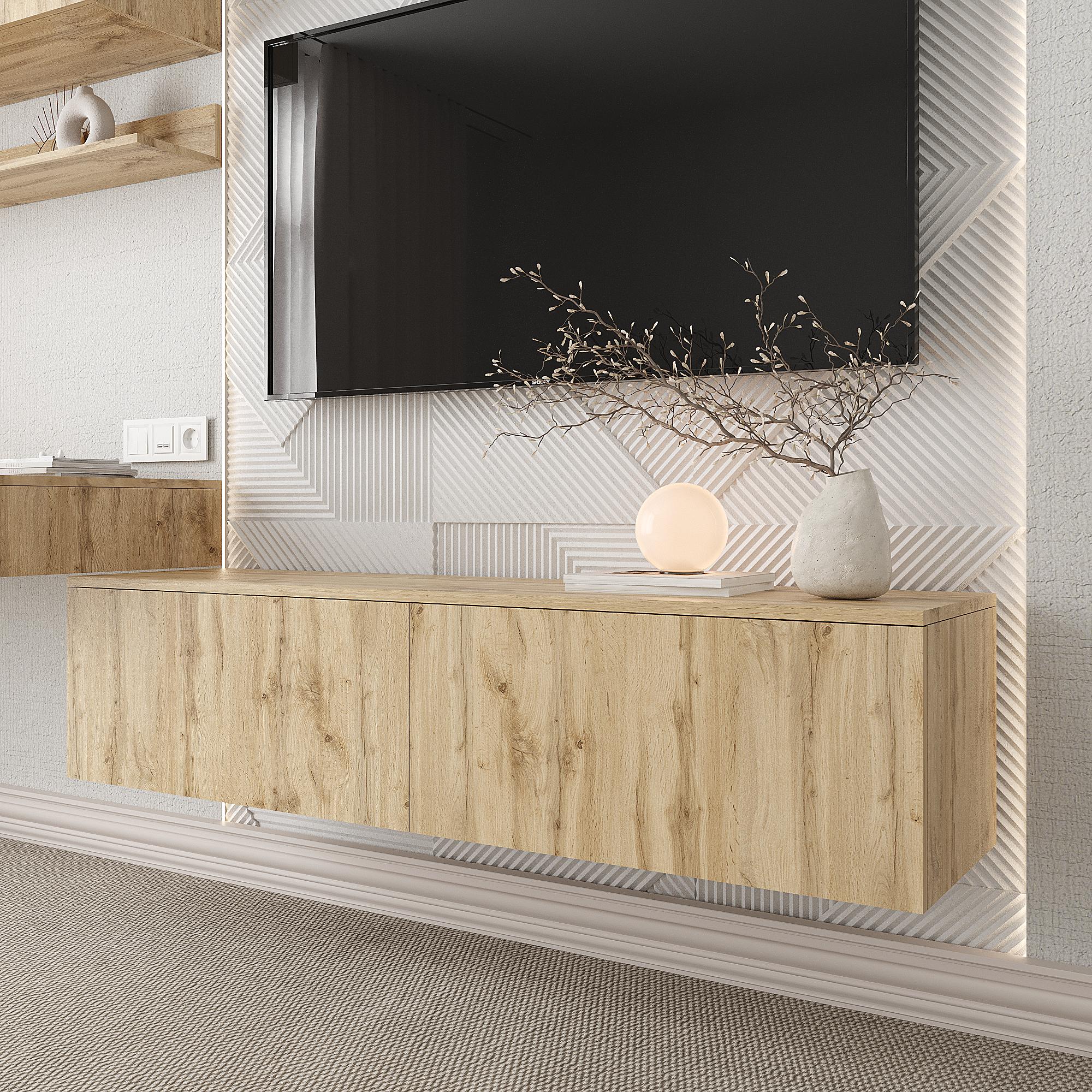 Тумба под телевизор Эйр ТУ-ТВ Ейр 330х1400х350 мм Дуб Тахо