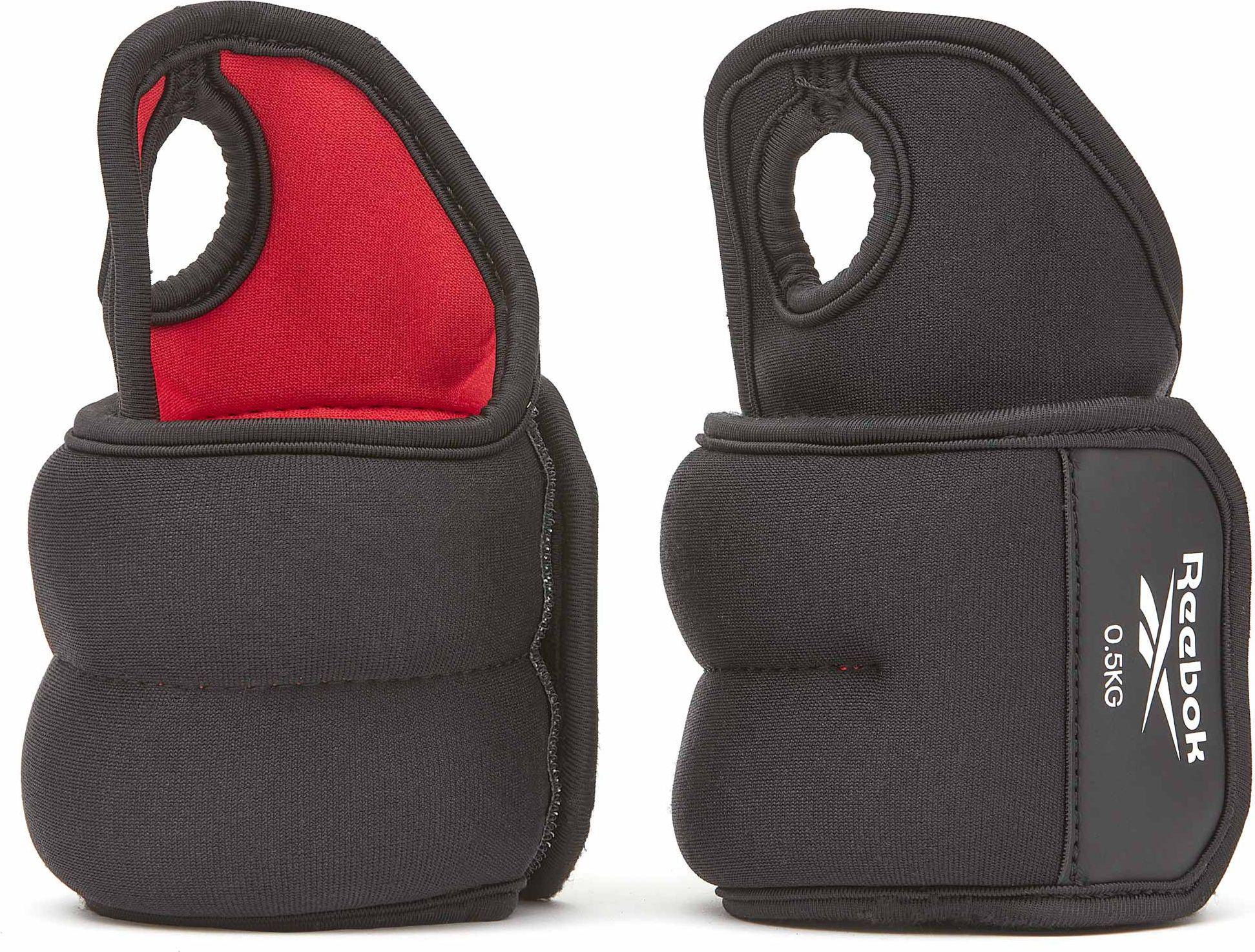 Утяжелители для запястья Reebok WRIST WEIGHTS 2 х 0,5 кг Черно-красный (27720865)