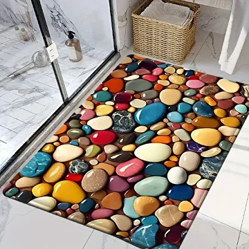 Килимок для ванної кімнати 50х80 см Різнокольоровий (G00161) - фото 6 Килимок для ванної кімнати 50х80 см Різнокольоровий (G00161) - фото 6