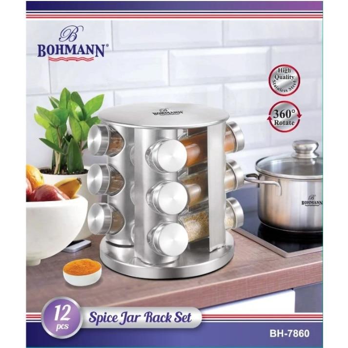 Набор емкостей для специй на подставке Bohmann 12 пр. (7860BH) - фото 8
