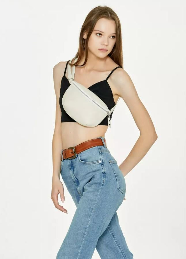 Жіноча сумка Sambag Polo Молочний (86129011)