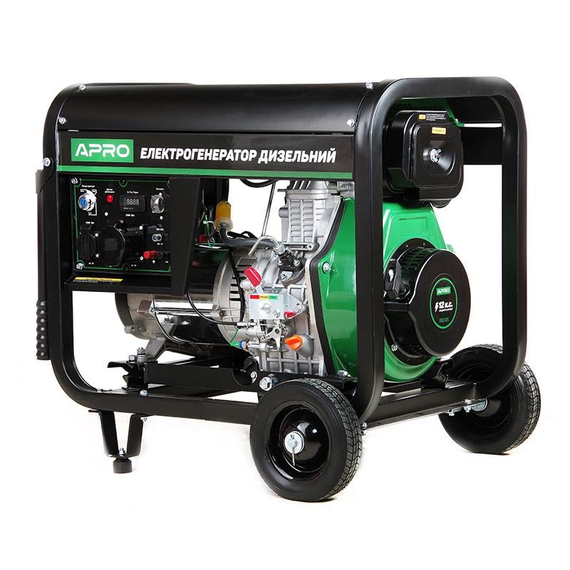 Генератор дизельний Apro DG-75Е 4-х тактний 7,5/8 кВт електро запуск (852125)