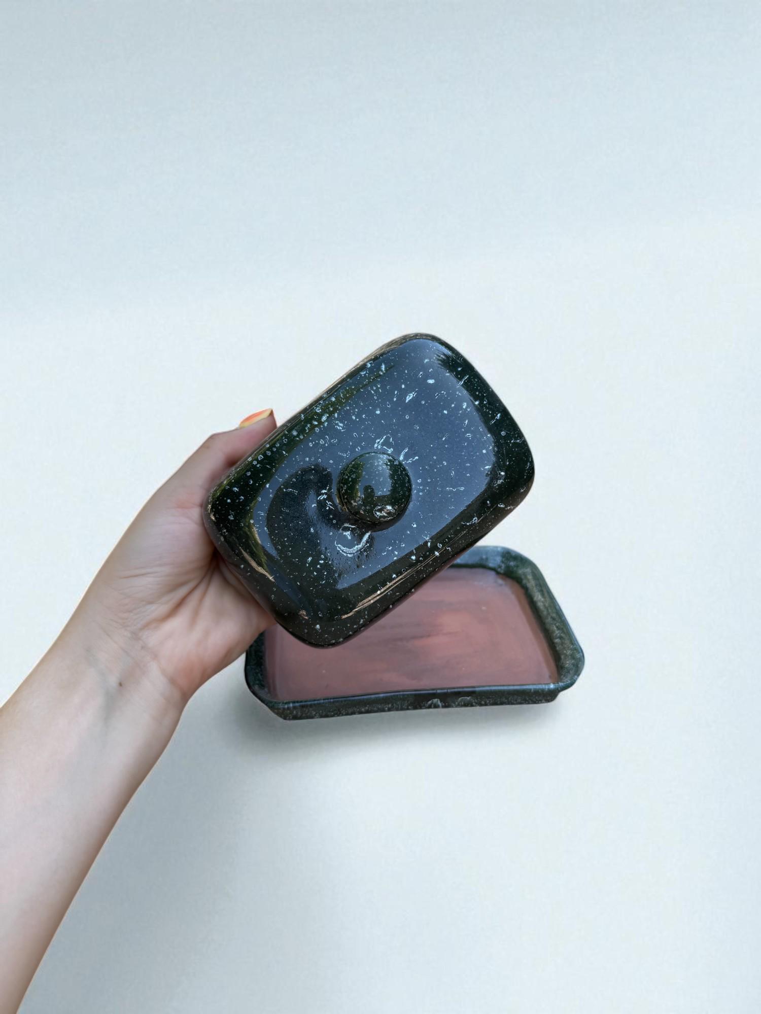 Масленка ручной работы Зеленый (28830790) - фото 3 Масленка ручной работы Зеленый (28830790) - фото 3