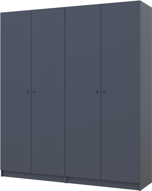 Шкаф для одежды Doros Промо 2+2 ДСП 180х48х204 см Графит (26508748)