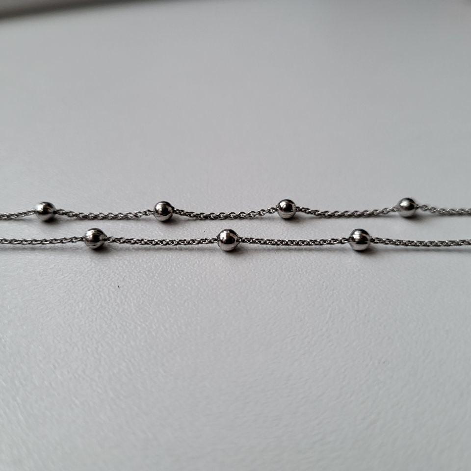Цепочка с шариками из серебра 925 50 см 3,76 г (mrs11rod)