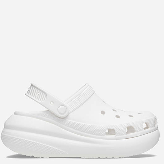 Кроксы женские Crocs Classic Crush White W9 р. 39 25,5 см Белый