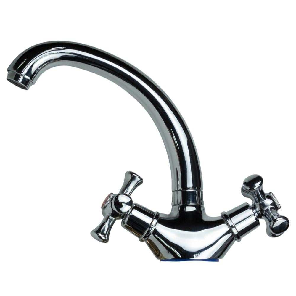 Змішувач Aquatica PL-4B355C PL 1/2 "для кухні гусак короткий вухо на гайці (9777100)