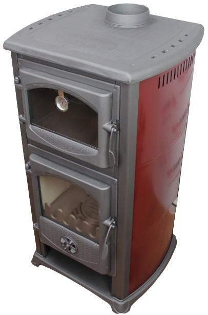 Піч з духовкою Bella Thalia Cucina сталь/чавун/шамот 8 кВт Червоний - фото 3 Піч з духовкою Bella Thalia Cucina сталь/чавун/шамот 8 кВт Червоний - фото 3