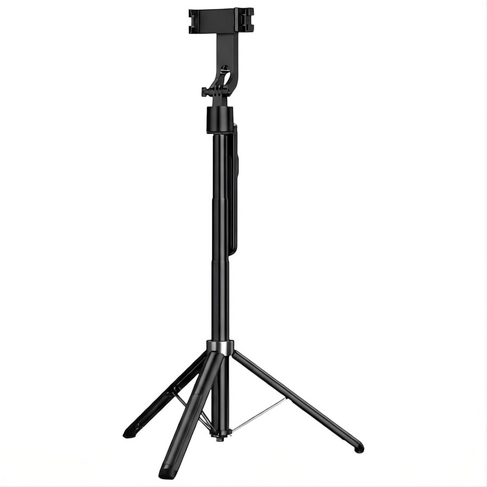 Селфі-монопод Hoco K32 з Bluetooth 5.2 пультом та тривісовою стабілізацією Чорний (31962846)