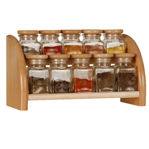 Набір для спецій Practic President Line на 10 пр. на полиці 5х150 + 5х120 мл (PRC-2718)