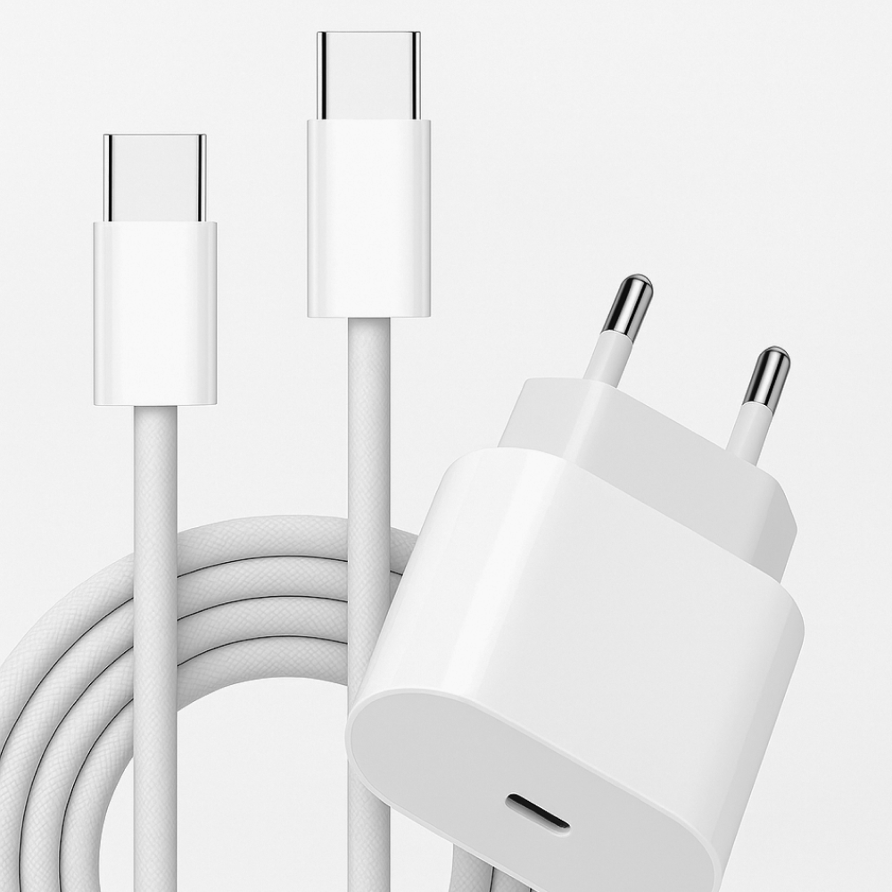 Комплект быстрой зарядки Foxconn 20 Вт 20W USB-C Power Adapter Type-C для iPhone (00afdfe4)