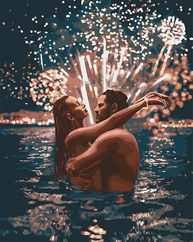 Картина за номерами Ідейка "Зіркові почуття" 40х50 см (skl-КНО4670)