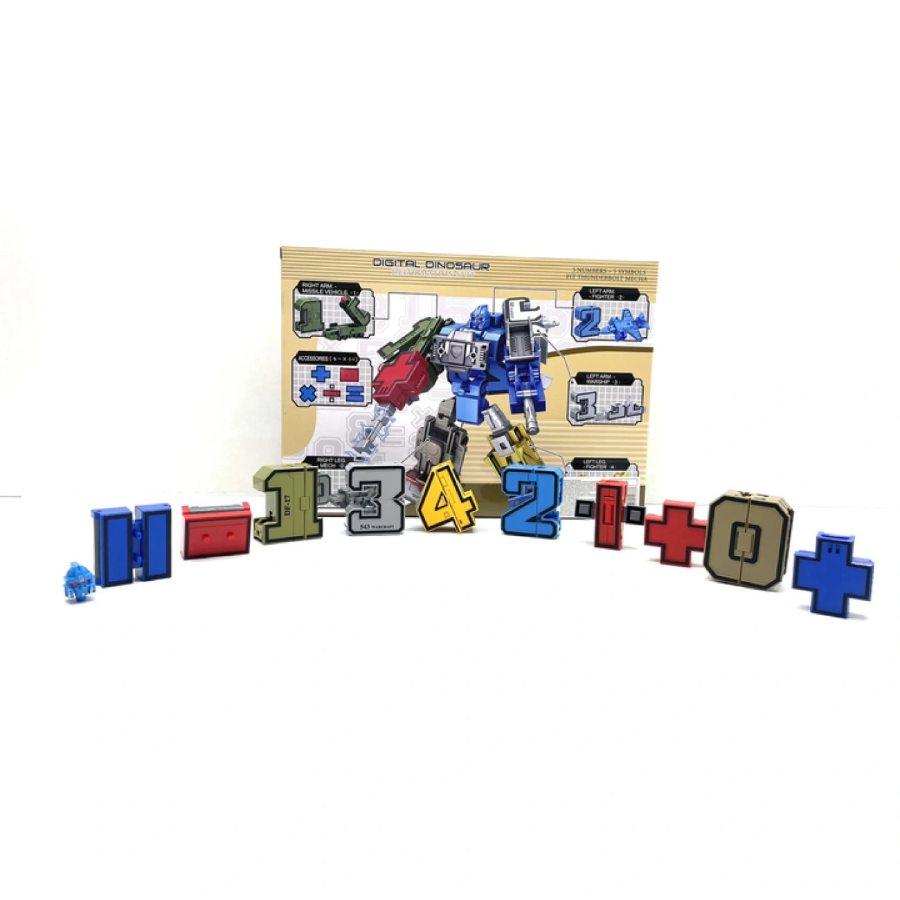 Трансформер детский 10в1 робот и автомобиль 24 см (29172530)