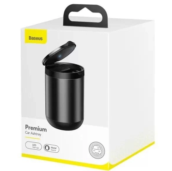Попільничка Baseus Premium Car Ashtray Black - фото 6