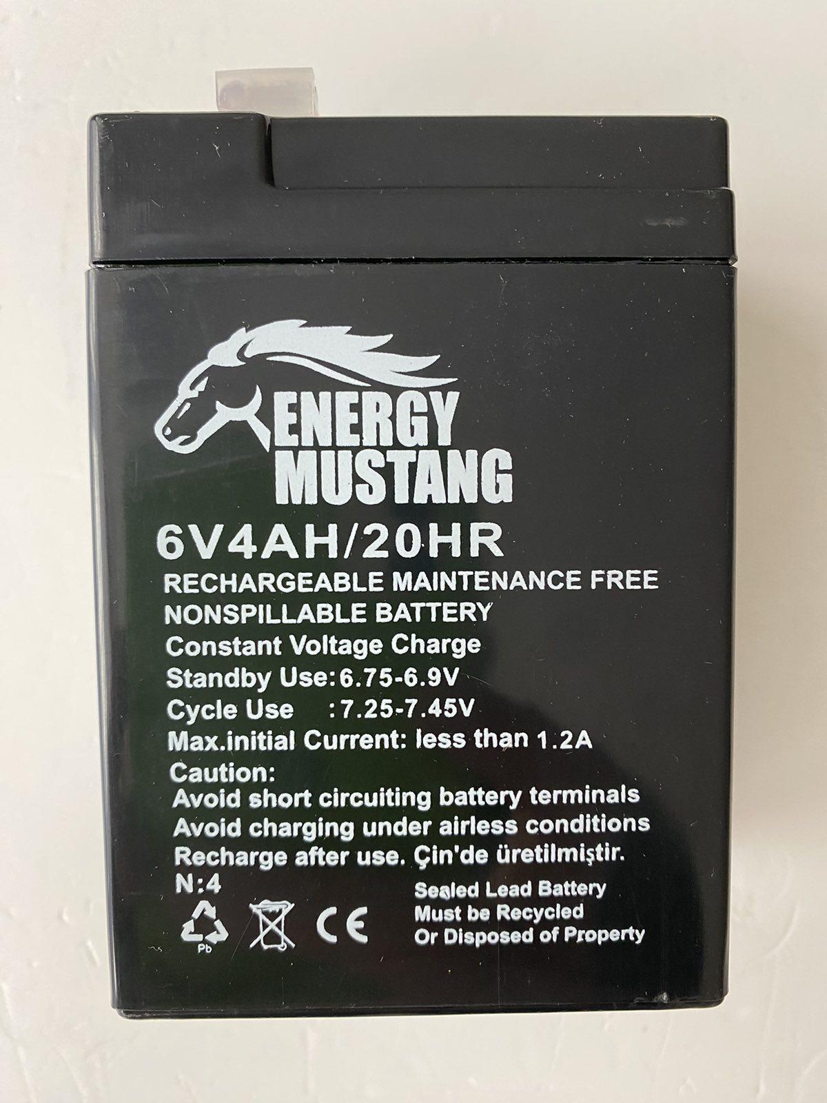 Акумуляторна батарея Energymustang EM-640 AGM Q20/2000 Q20/2000 6V 4Ah - фото 5