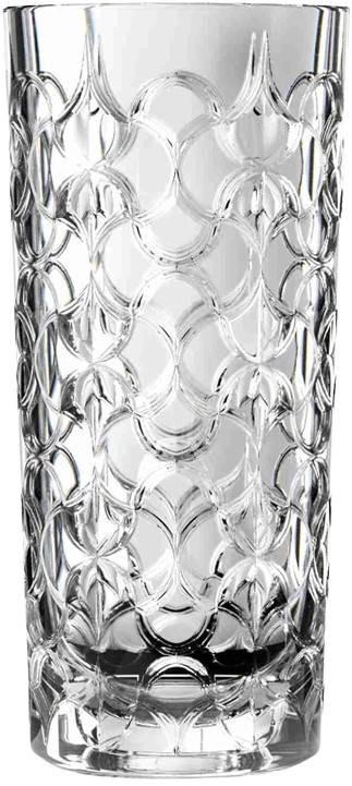 Ваза с гравировкой RCR Arabesque из хрустального стекла 28x13 см Прозрачный (2742264588)