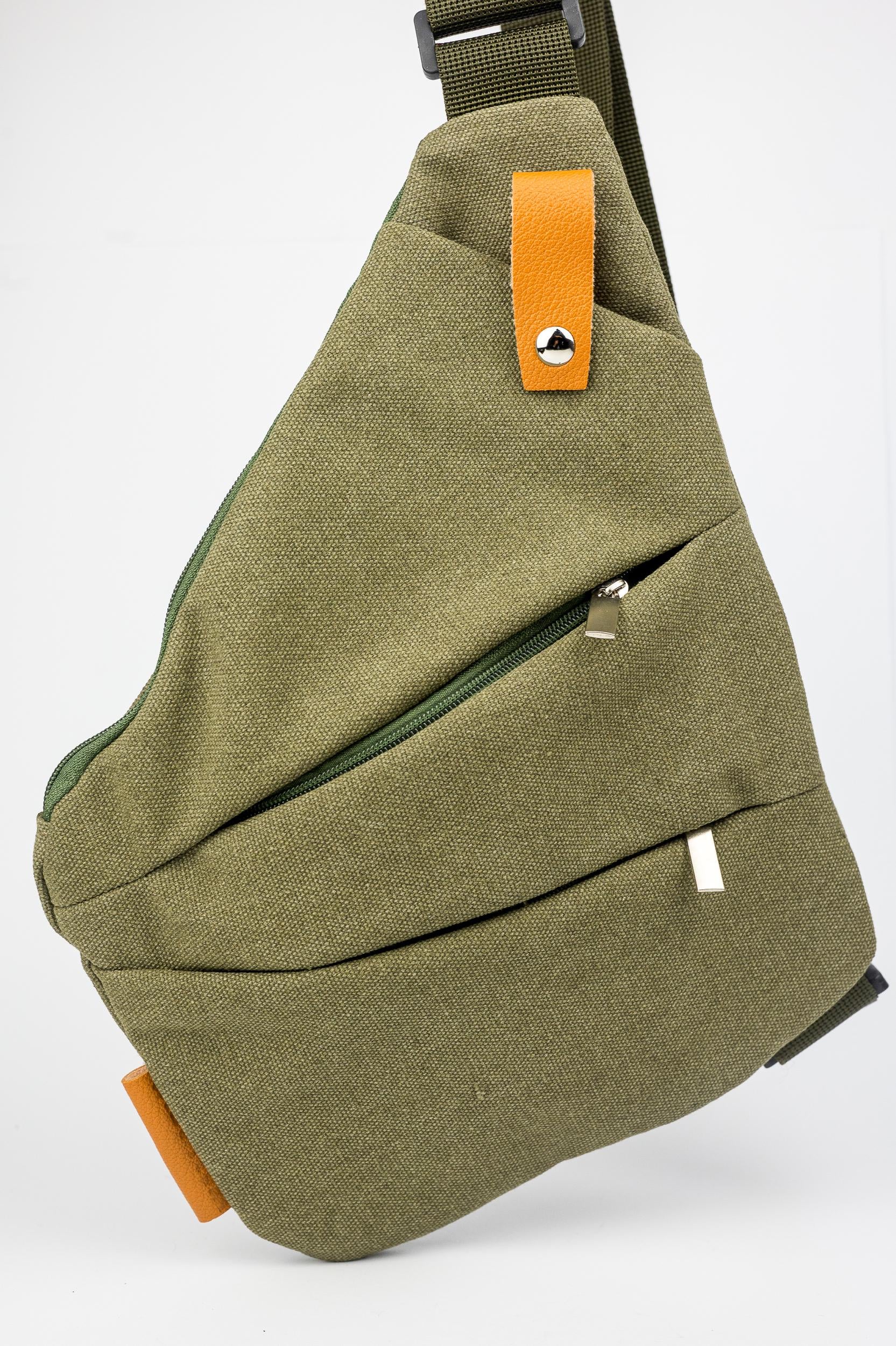 Сумка мужская/нагрудная матовая Cross Body Хаки Сумка мужская/нагрудная матовая Cross Body Хаки