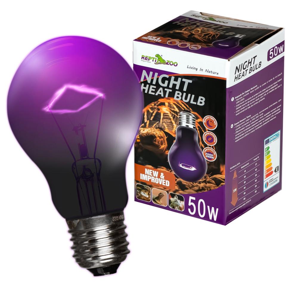 Лампа ночная Repti-Zoo Night Heat Bulb с подогревом 50W (RZ-MHL50)