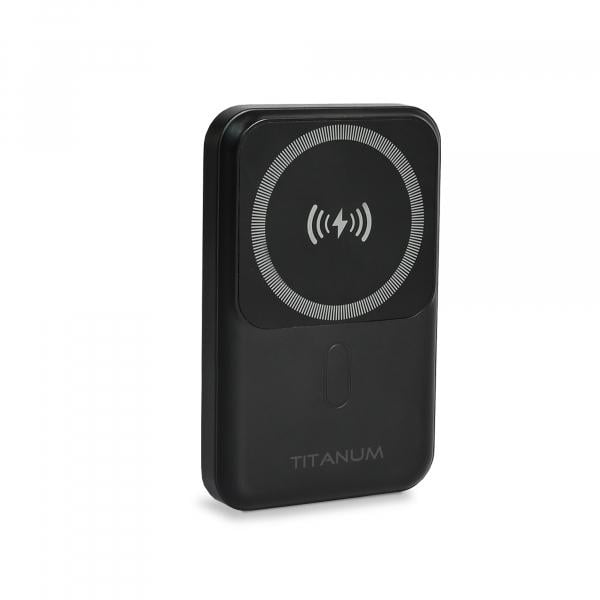 Повербанк TITANUM з бездротовою зарядкою 10000 mAh 22,5 W Black (MA02) Повербанк TITANUM з бездротовою зарядкою 10000 mAh 22,5 W Black (MA02)