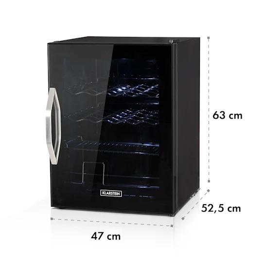 Холодильник вітрина KLARSTEIN Beersafe XL Onyx панорамні скляні двері 60 л 4 полиці - фото 8 Холодильник вітрина KLARSTEIN Beersafe XL Onyx панорамні скляні двері 60 л 4 полиці - фото 8