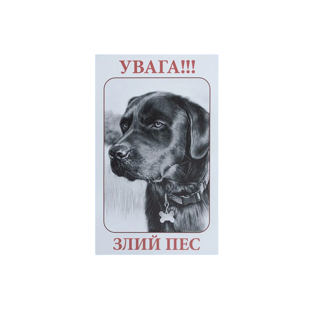 Табличка 108 "Увага! Злий пес" 20х12 см (00000002067)