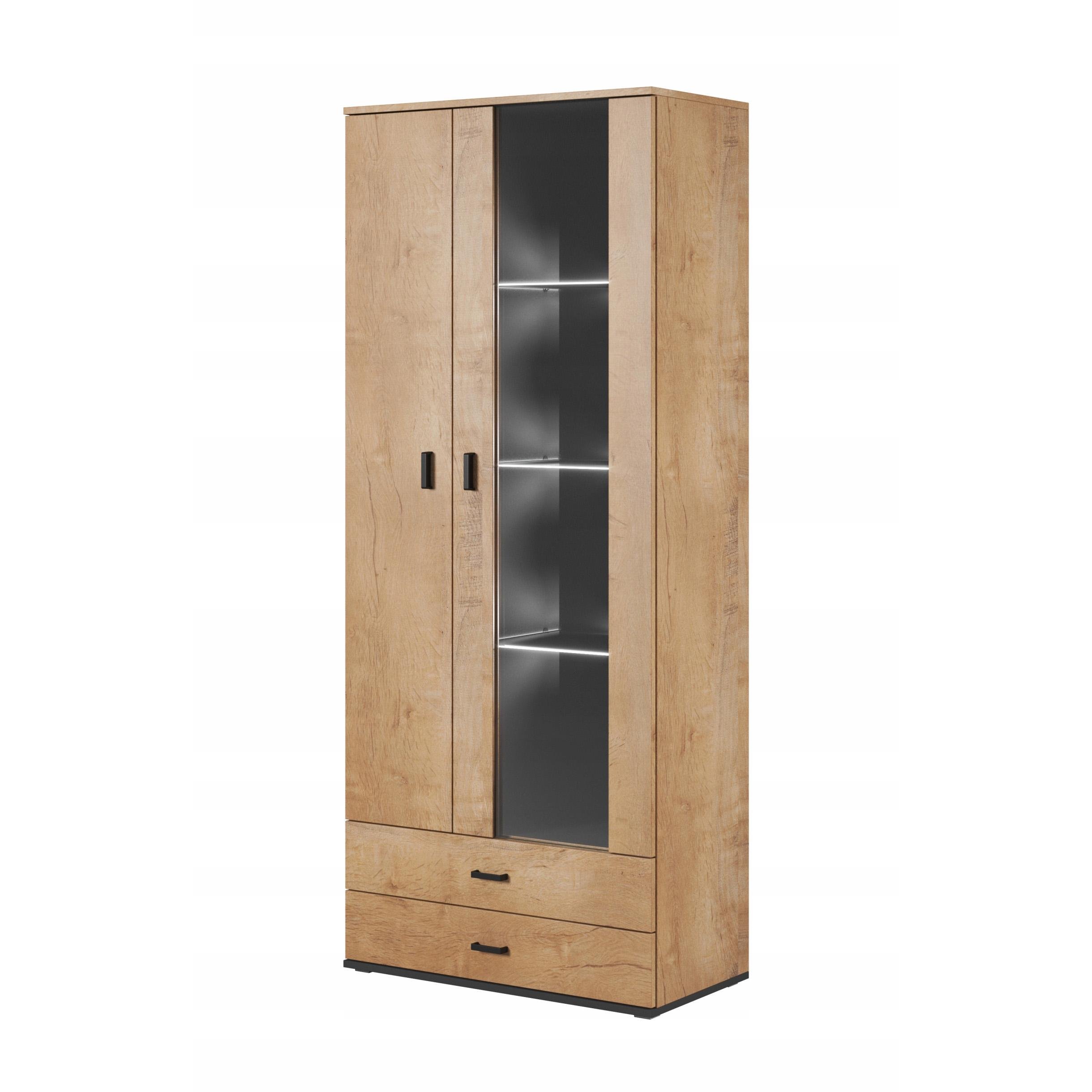 Вітрина Cama Meble Soho S6 2D2S Дуб Лефкас (21342)