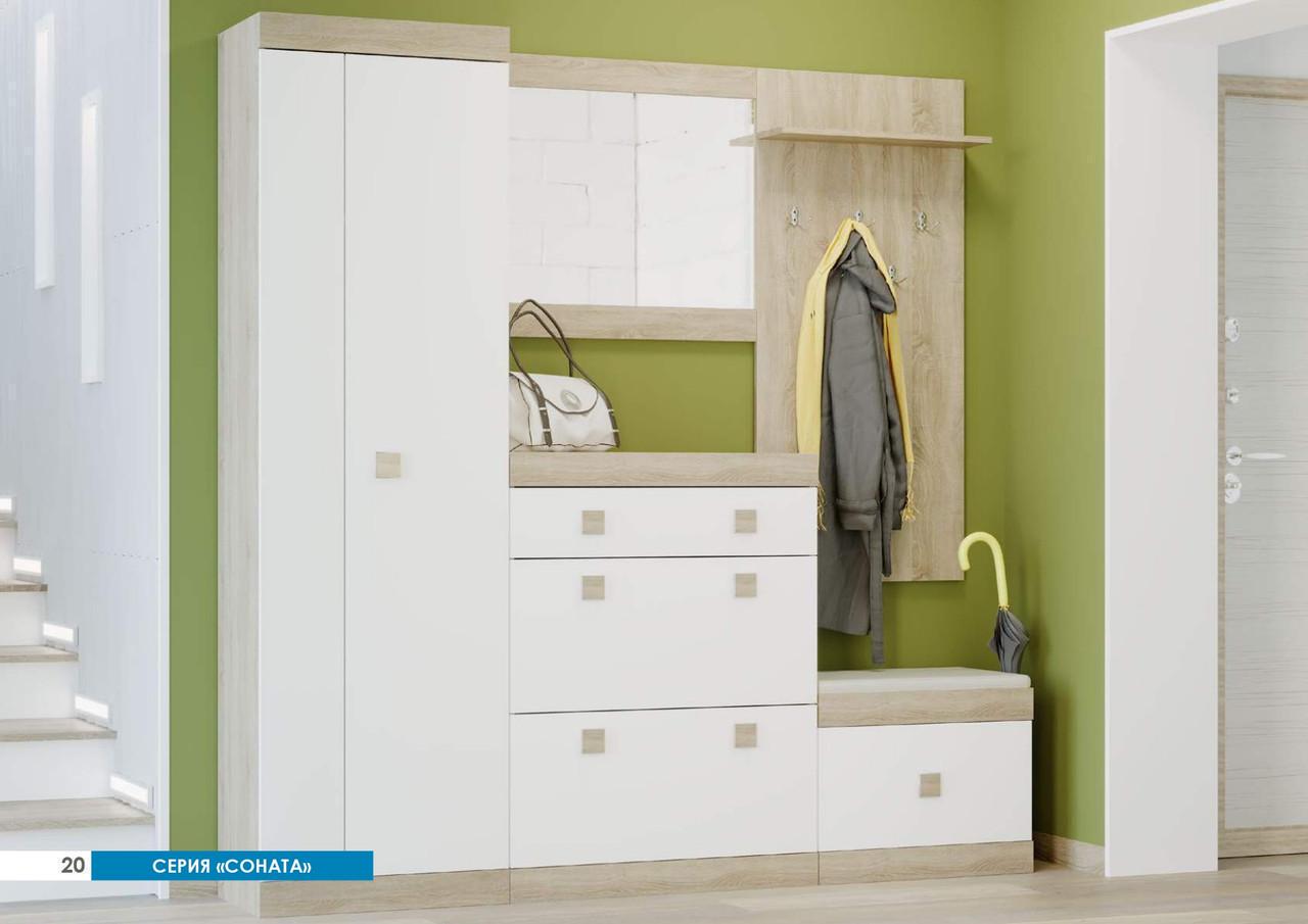 Вішак на стіну Еверест Соната-600 60х20х130 см Дуб сонома (ЕВ20233) - фото 5 Вішак на стіну Еверест Соната-600 60х20х130 см Дуб сонома (ЕВ20233) - фото 5