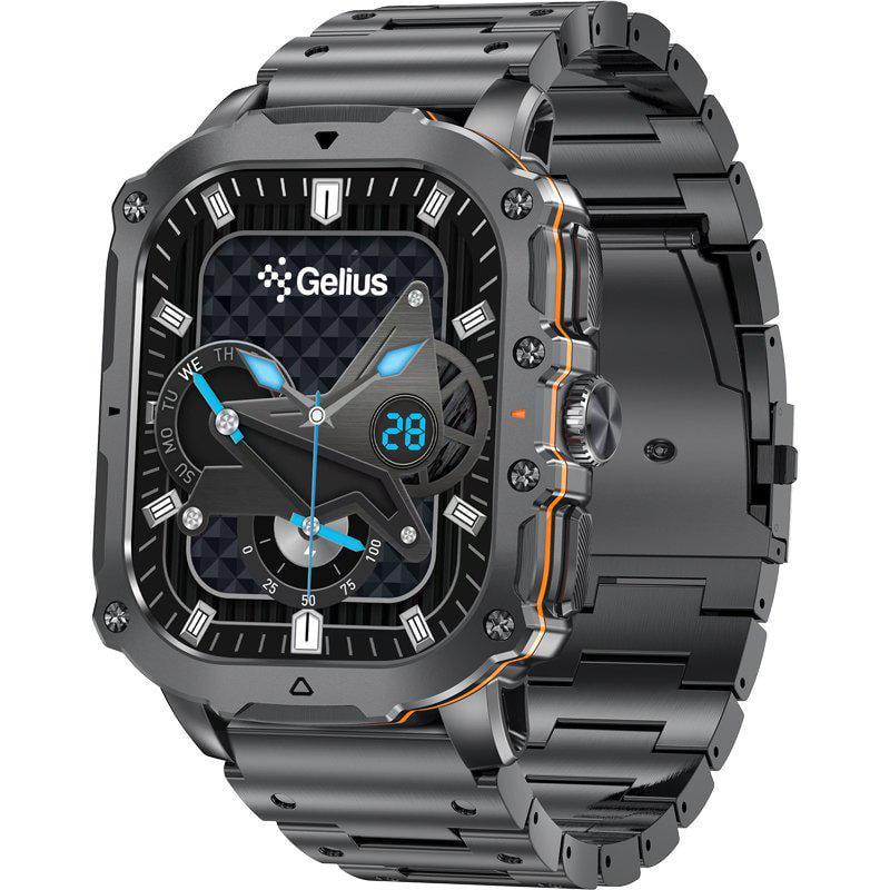 Смарт-часы Gelius Tactical Heavy Black Chrome (GP-SW016)