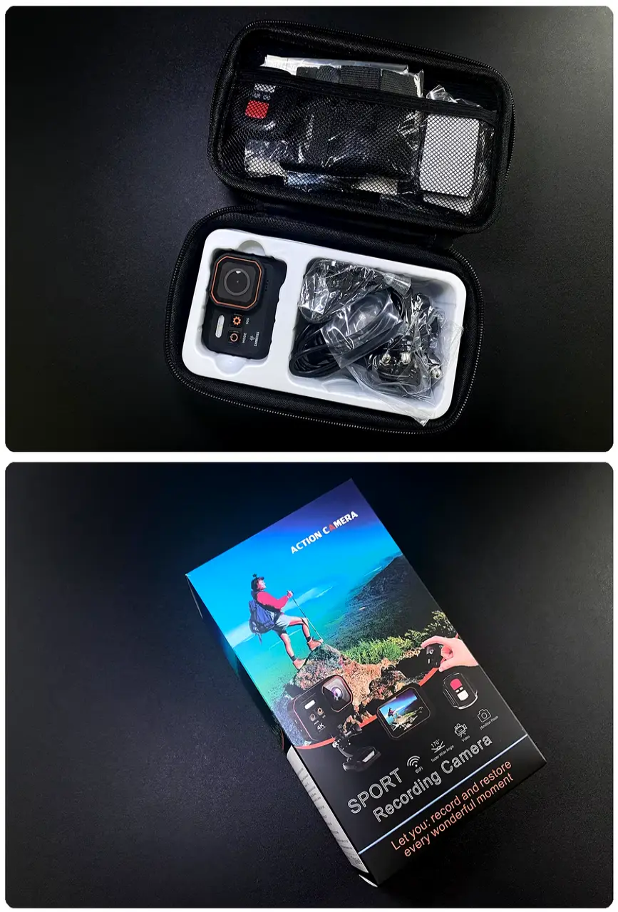 Экшн-камера Viran Cerastes 4K 60FPS IP68 и кейс - фото 8