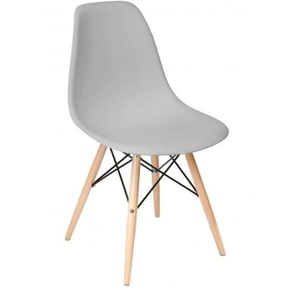 Стул пластиковый Тауэр Вуд SDM Светло-серый