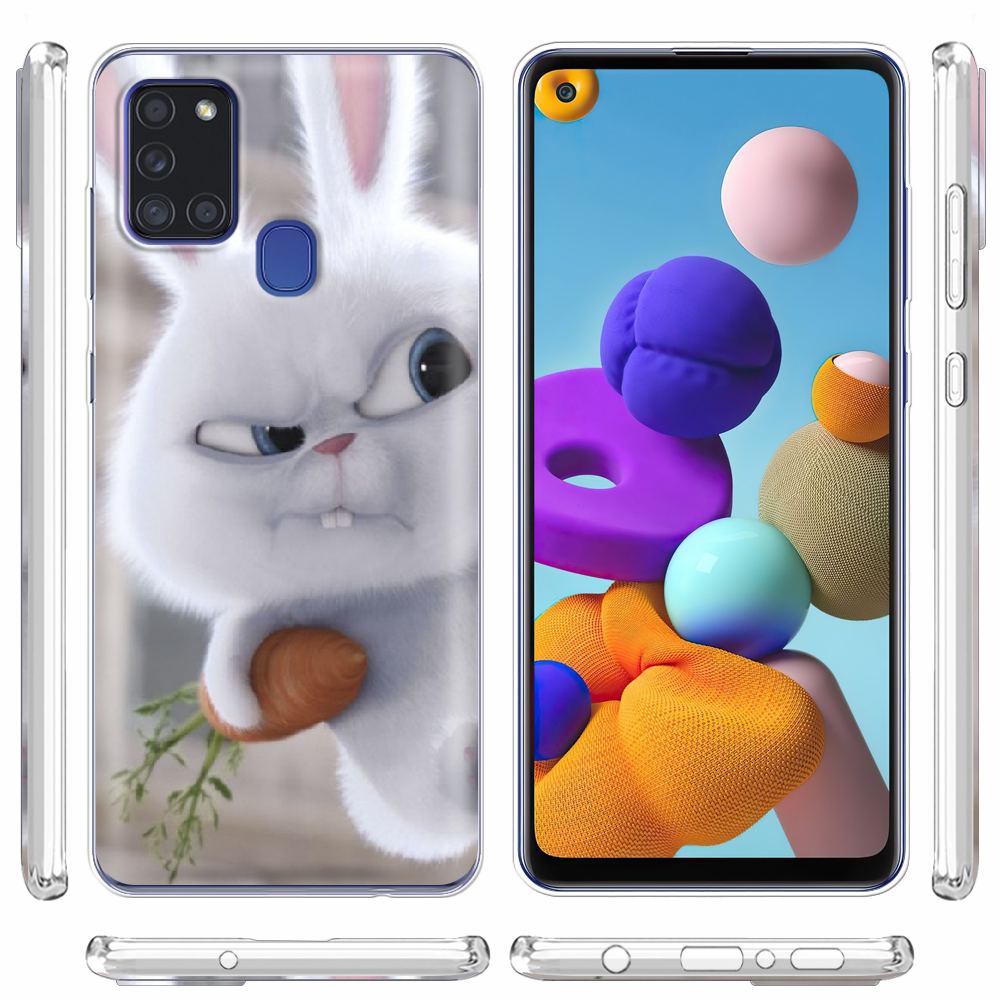 Чохол Boxface Samsung A217 Galaxy A21s Rabbit Snowball Прозорий силікон (40006-up1116-40006) - фото 3