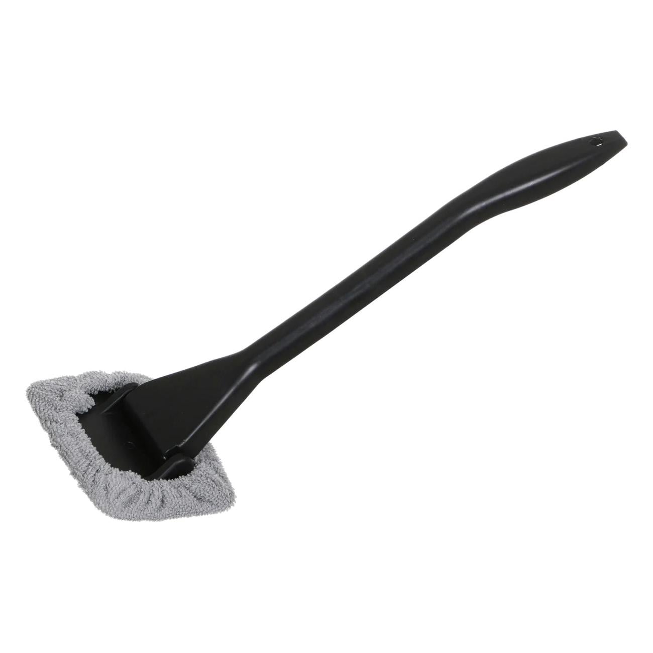 Щетка для мытья окон из микрофибры с ручкой для уборки и очистки лобового стекла автомобиля Серый