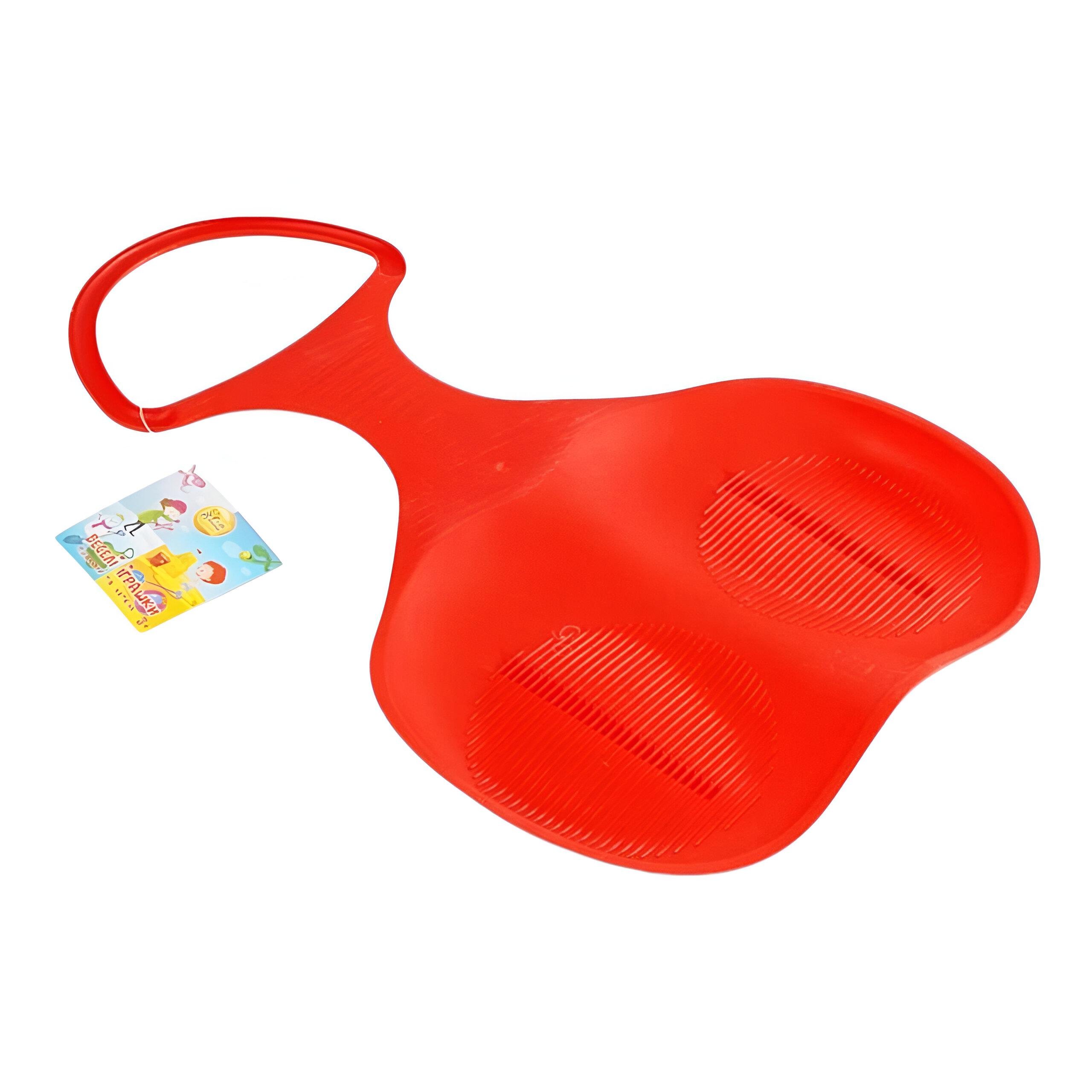 Снігокат для дітей 4FUN Game Club Крижинка 70505-1 пластиковий Червоний (29684333)