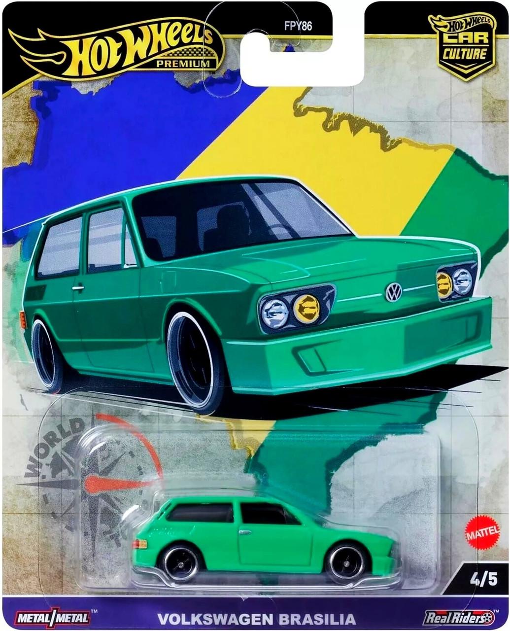 Игрушечная машинка Hot Wheels Premium Volkswagen Brasilia 2024 World Tour 4/5 Car Culture (HRV82)