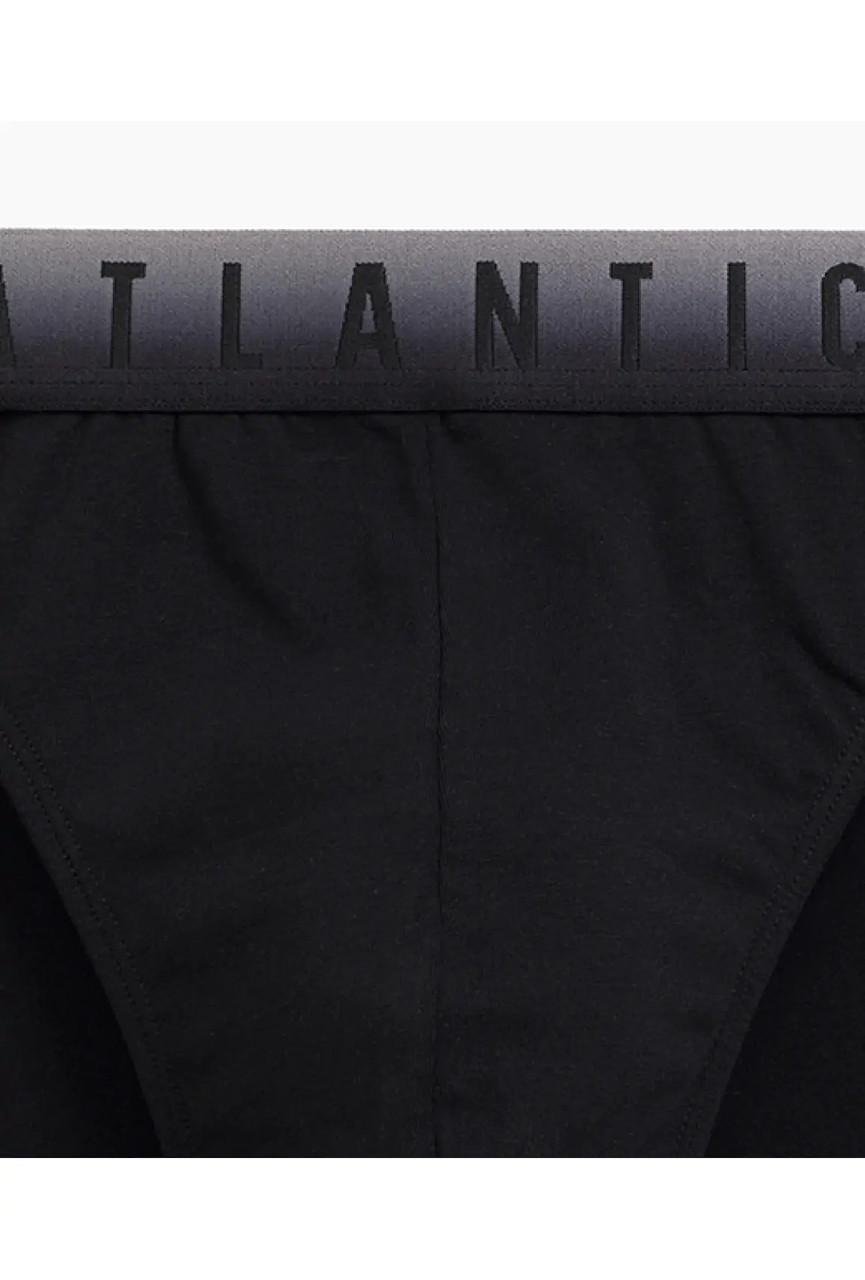Набор трусов-брифов мужских Atlantic 3MP-173 средней посадки хлопковых 3 шт. M Каберне/Черный/Изумрудный (2403322075) - фото 5
