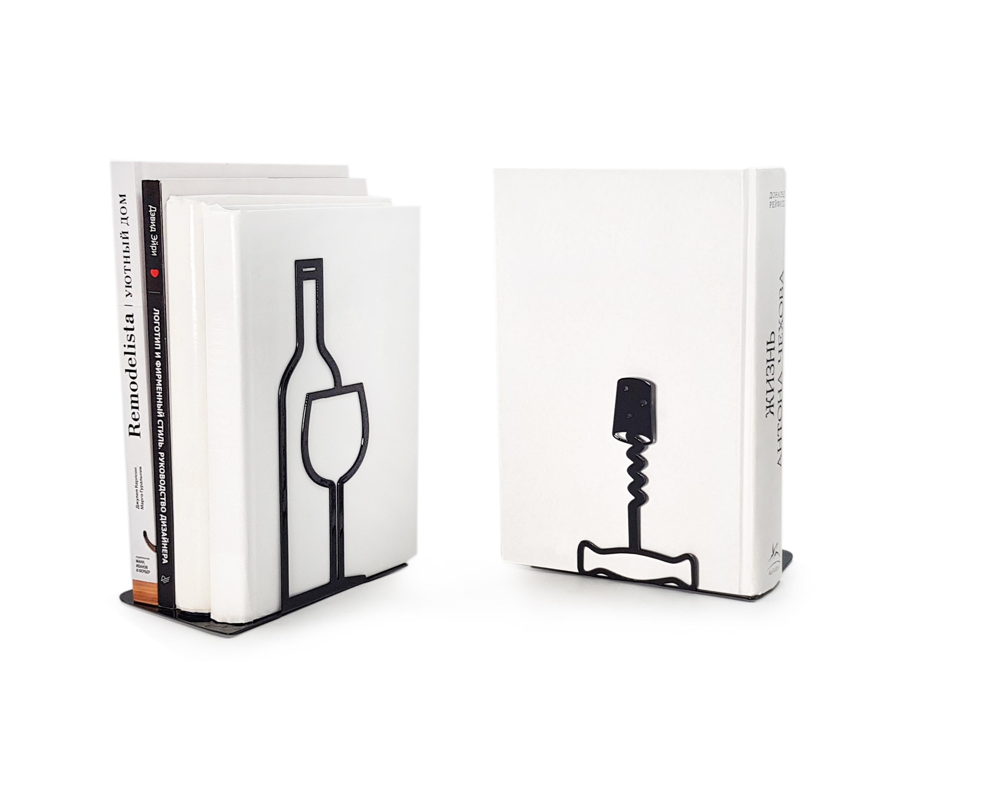 Упори для книг More wine less whine (sp6-16190708777661)