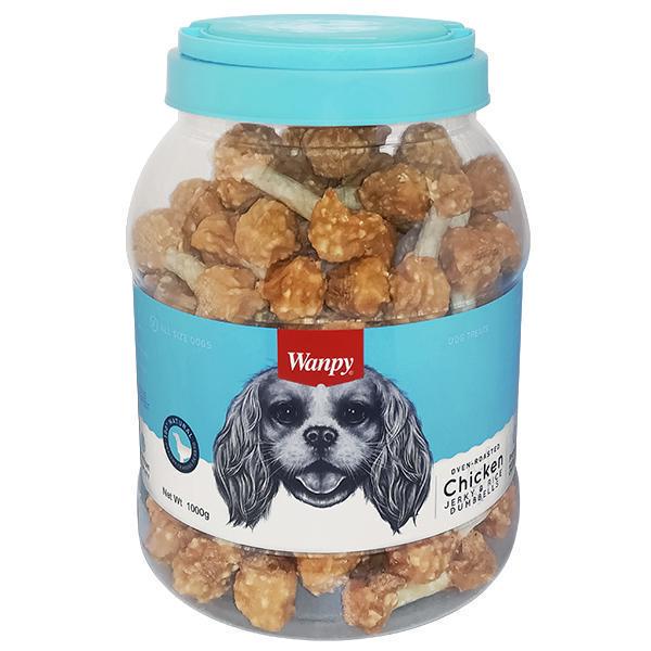 Лакомство для собак Wanpy Chicken Jerky & Rice Dumbells 1 кг