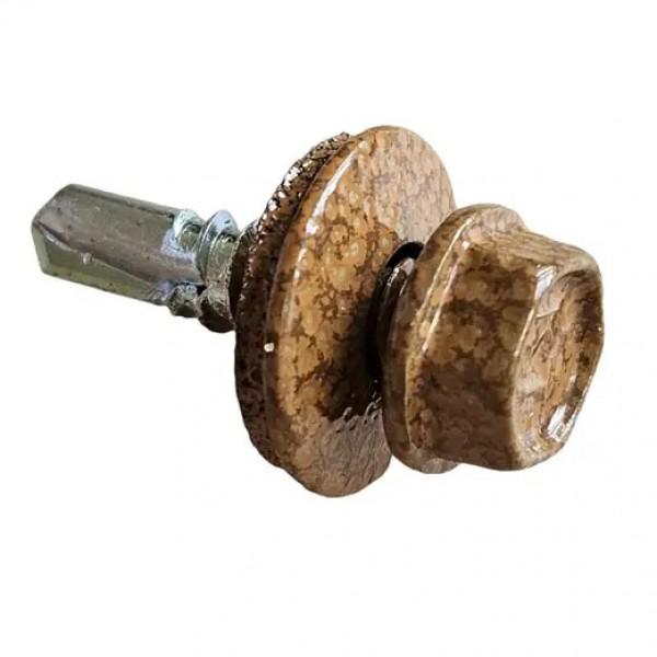 Саморез кровельный KrepTech RAL 0001 Золотой дуб 4,8x19 мм 250 шт. (28925158) - фото 3