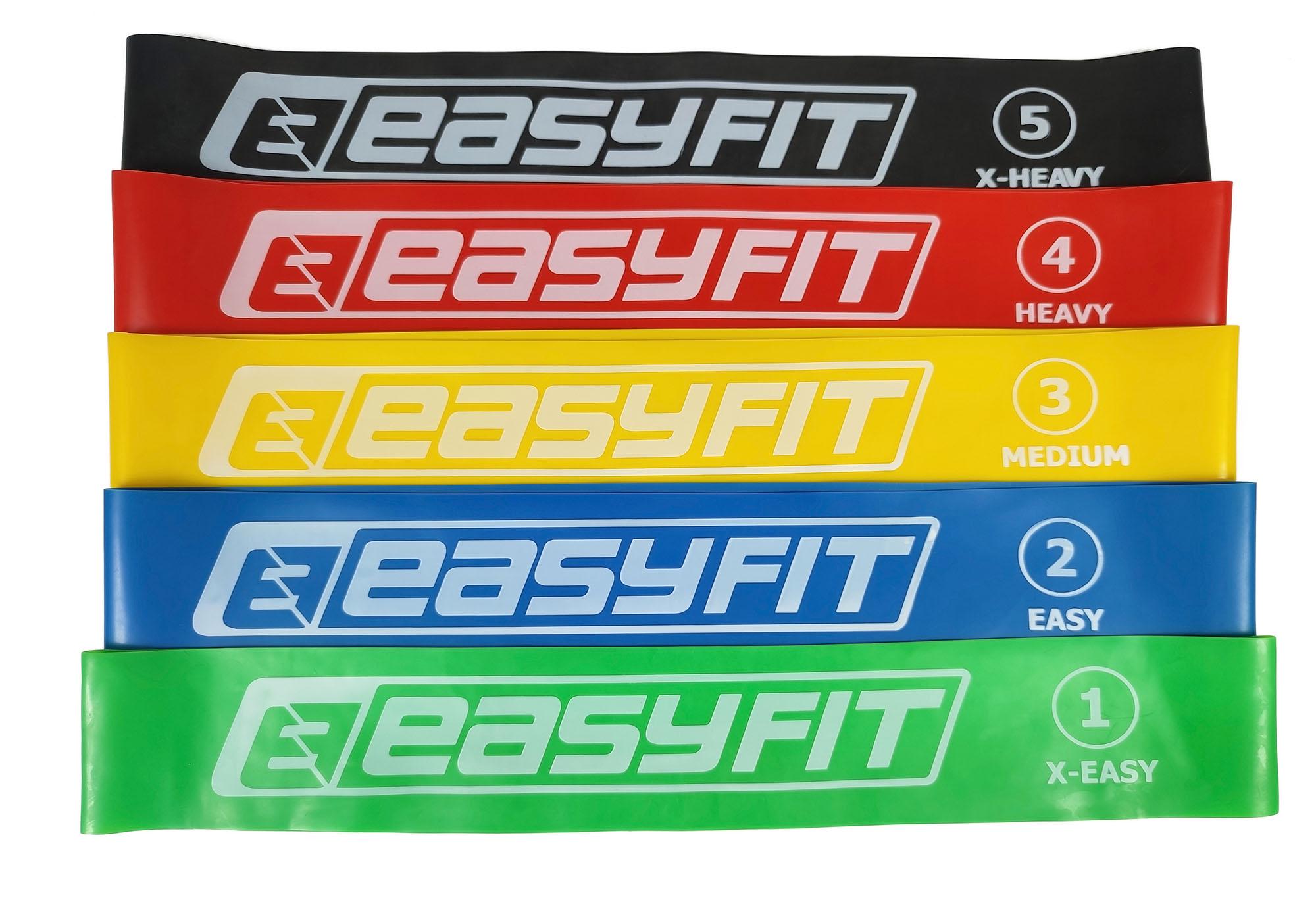 Резинки для фитнеса EasyFit набор 5 шт. (EF5RZ)