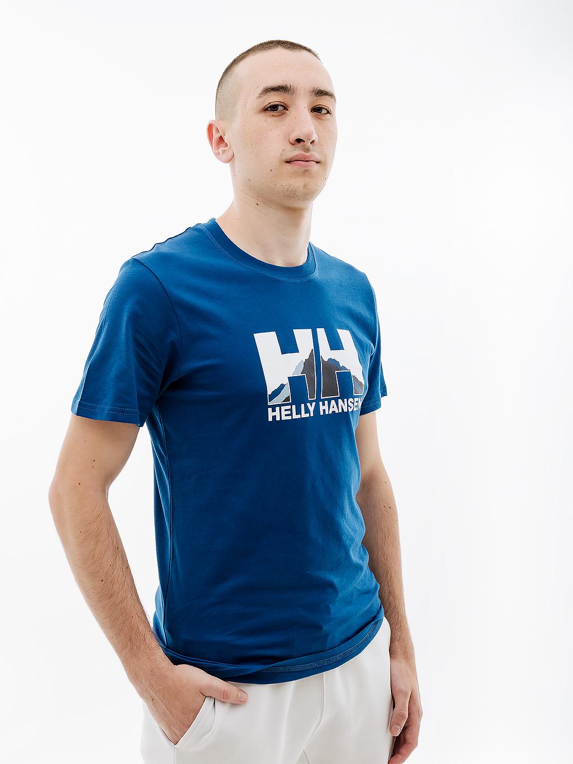 Футболка мужская Helly Hansen NORD GRAPHIC T-SHIRT L Синий (7d62978-606 L)