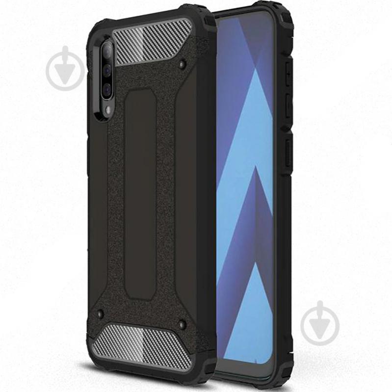 Бронированный противоударный TPU+PC чехол Epik Immortal для Samsung Galaxy A50 (A505F) / A50s / A30s Черный (697142)
