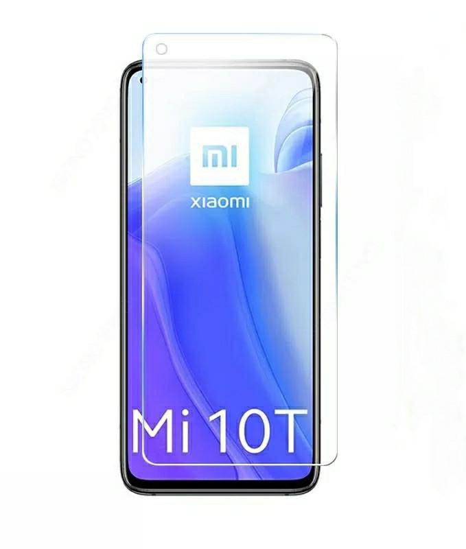 Загартоване захисне скло на Xiaomi Mi 10T 5G / з вирізом під камеру / Прозоре