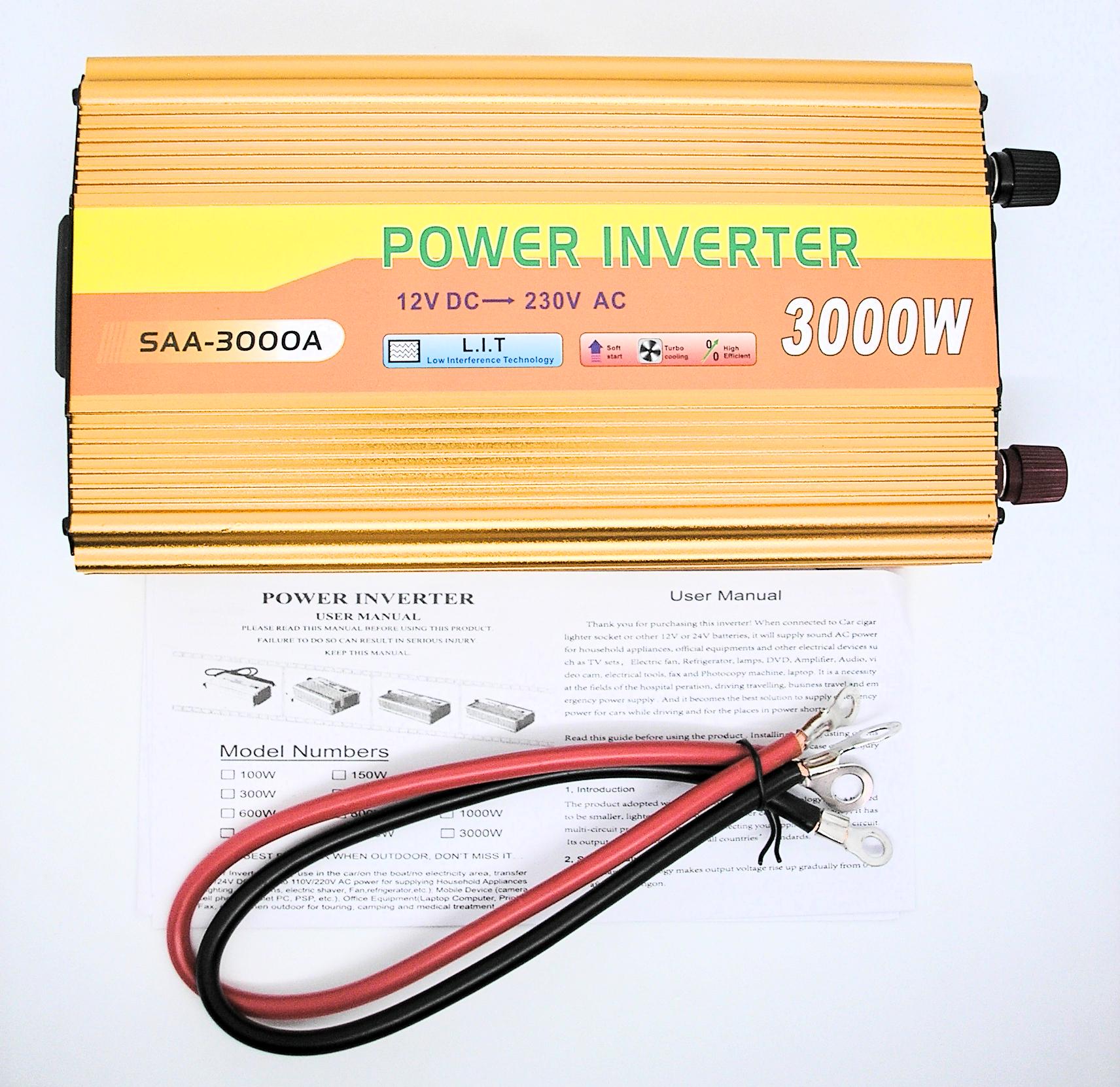 Інвертор Magor 3000 W 12 V-220 V з апроксимованою синусоїдою для котла та інших приладів - фото 6