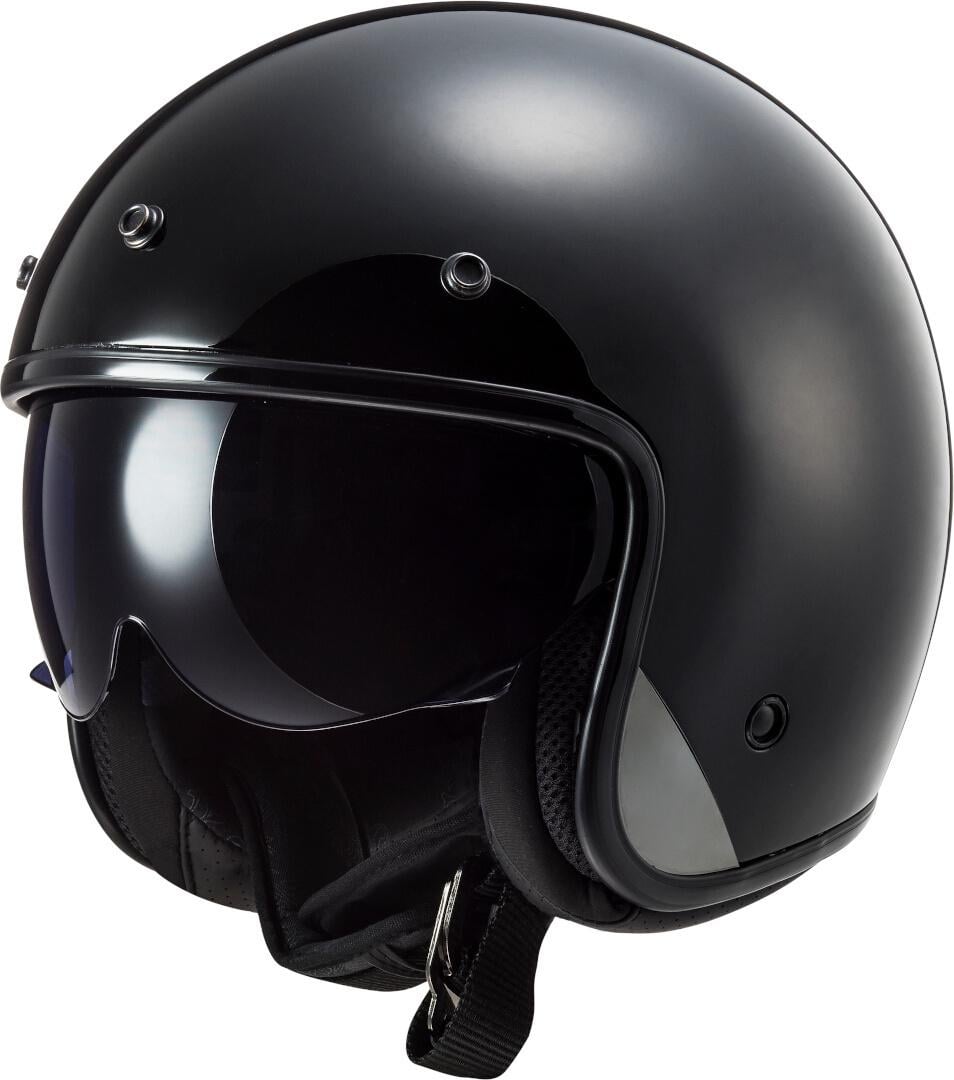Мотошлем LS2 OF601 BOB Solid S Gloss Black (13904)