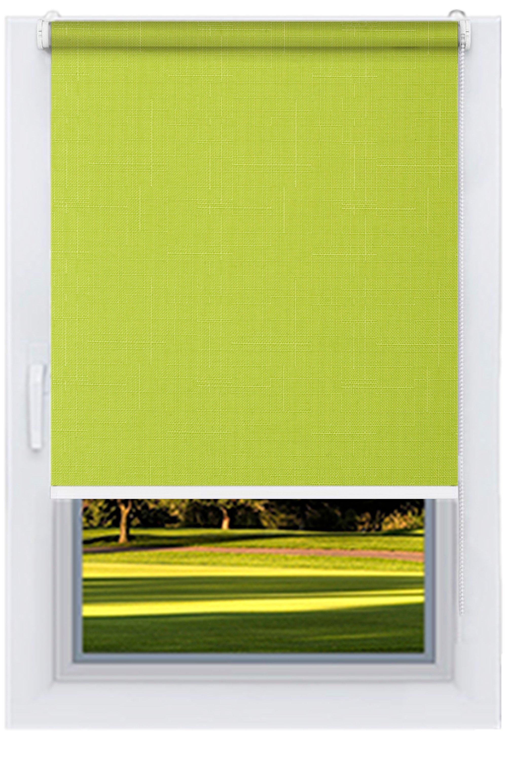 Ролета тканевая Decolux 95х160 см LEN Зеленый