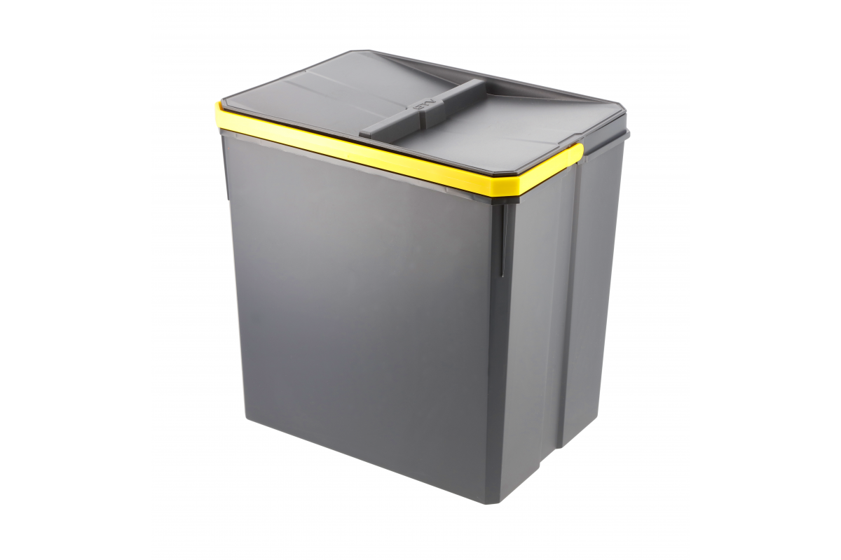 Ведро для мусора AxiSpace 15 л Графит (PB-AS-W-15L)