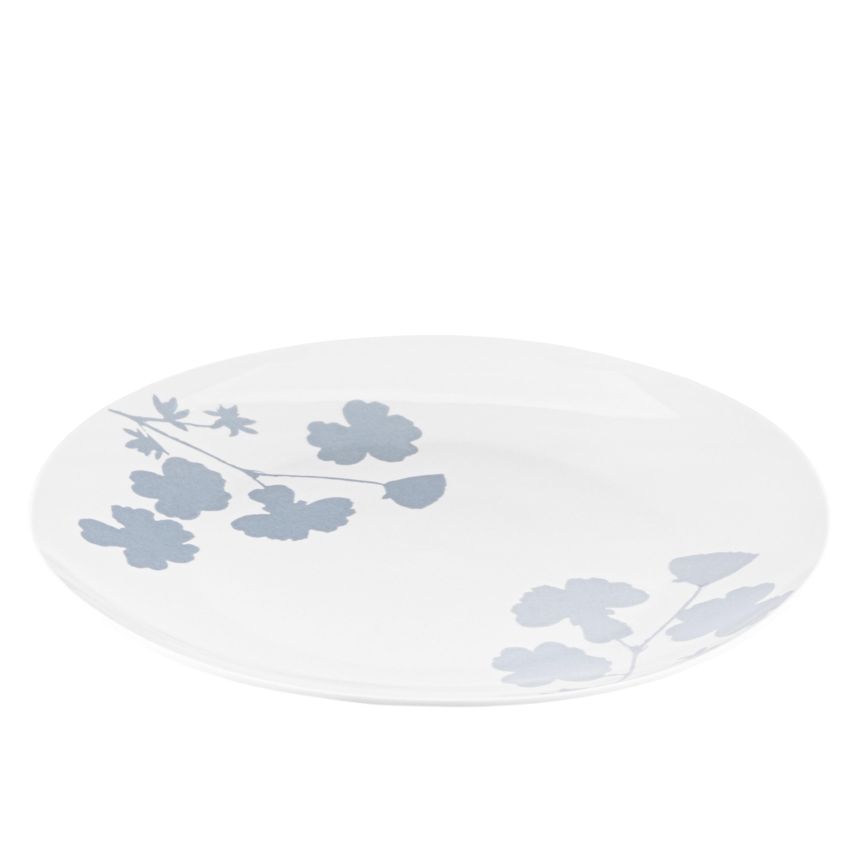 Тарелка десертная Ardesto Capri 19,2 см Белый с голубым (AR0419CWB)