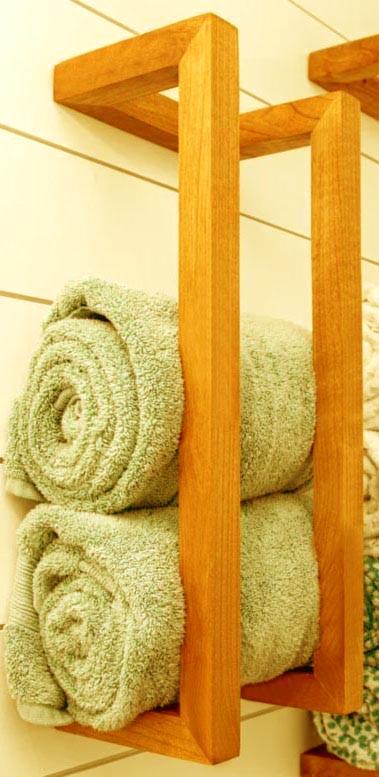 Полка для ванной из дерева Телико 60 Карри (ВНП/607503)